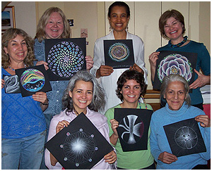 Mandalas created by group.